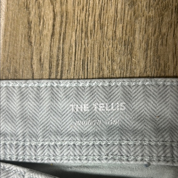 AG Adriano‎ Goldschmied Tellis Slim Pants 31x34 Grey Lightweight Stretch Chevron - Picture 10 of 16